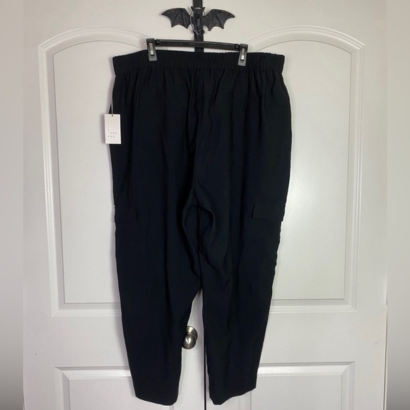 A New Day Deep Black Joggers Working Pockets breathable material NWT 2X - Picture 2 of 9